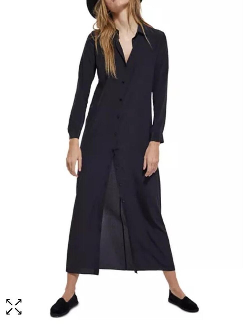 The Kooples Glam Shirt Silk Dress (M)